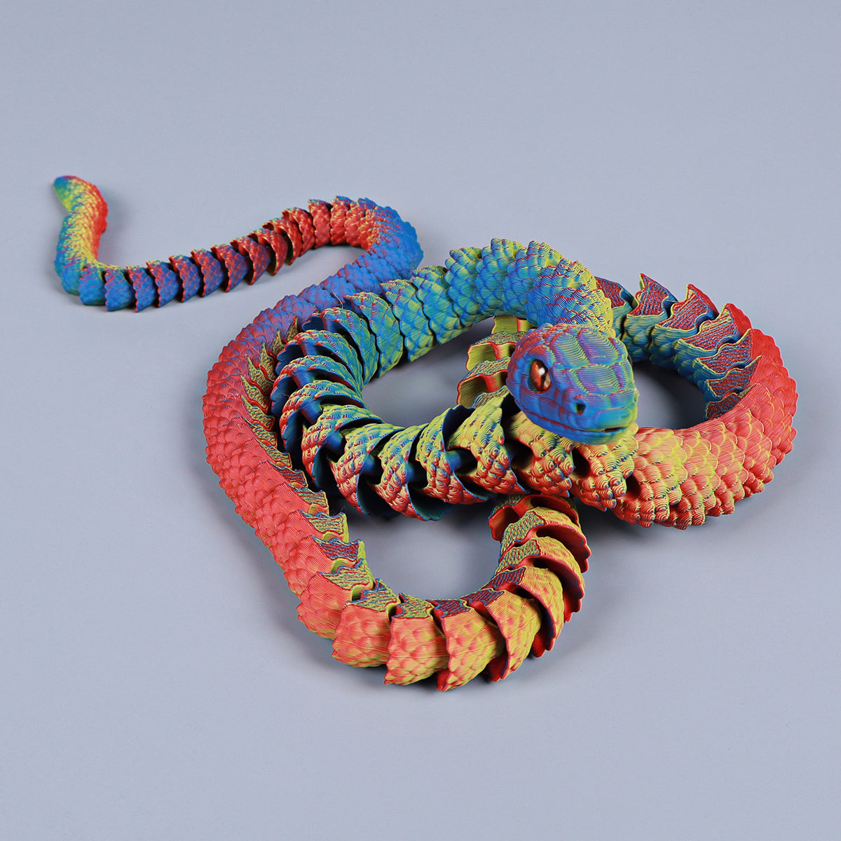 3D printed snake toys,length 32.2 " In (81.78cm),1pc $9.99