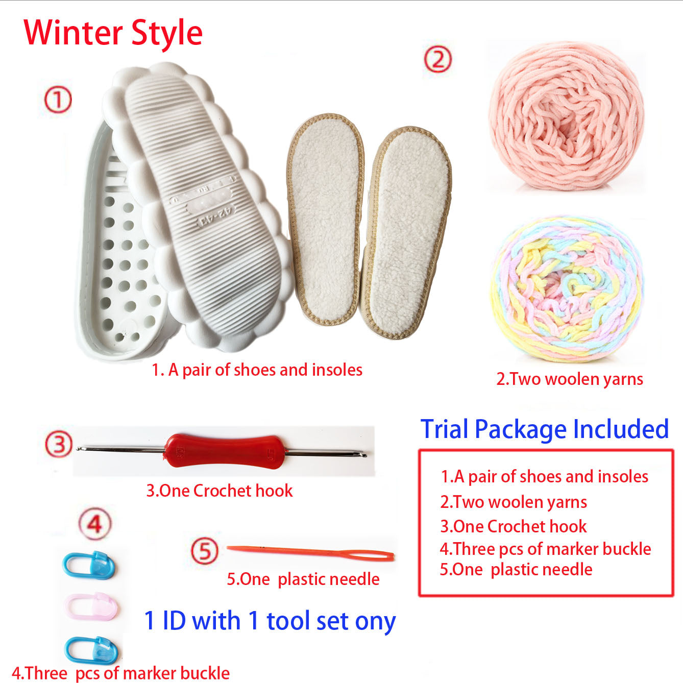 DIY Handmade Shoes—Gift/Self Wear-Trial Package for Beginner-Winter Style